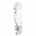 White Bear Cartoon Mascot Costume Plush with Mask