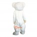 White Bear Cartoon Mascot Costume Plush with Mask