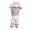 White Bear Cartoon Mascot Costume Plush with Mask