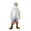 White Bird Eagle Cartoon Mascot Costume Plush with Mask