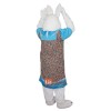 White Chef Bunny Rabbit Cartoon Mascot Costume Plush with Mask