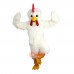 White Eagle Bird Chicken Cartoon Mascot Costume Plush with Mask