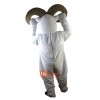 White Goat Antelope Cartoon Mascot Costume Plush with Mask