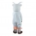 White Goat Cartoon Mascot Costume Plush with Mask