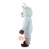 White Goat Cartoon Mascot Costume Plush with Mask