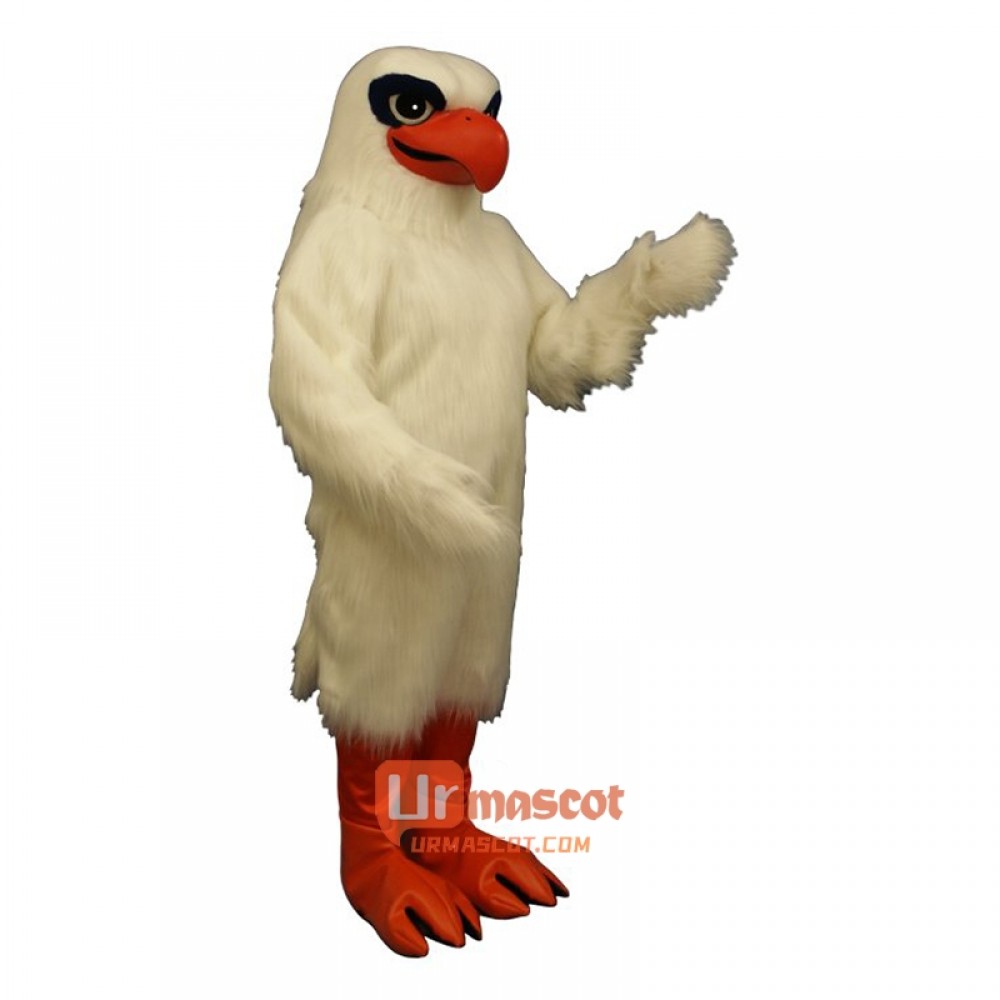 White Hawk Cartoon Costume Mascot