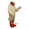 White Hawk Cartoon Costume Mascot