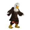 White Head Brown Eagle Cartoon Mascot Costume Plush with Mask