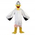 white Pelican Toucan Cartoon Mascot Costume Plush with Mask