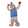 White Rabbit Cartoon Mascot Costume Plush with Mask