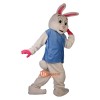 White Rabbit Cartoon Mascot Costume Plush with Mask