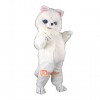White Shaggy Cat Custom Cartoon Mascot Costume