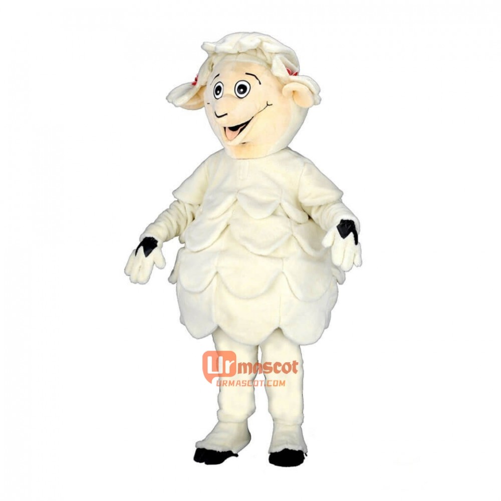 White Sheep Custom Cartoon Mascot Costume