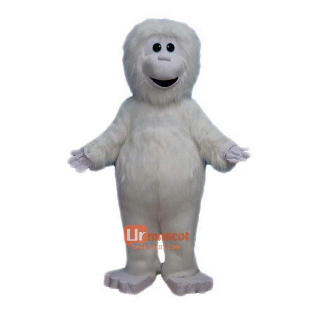 White Snow Strange Cartoon Mascot Costume Plush with Mask