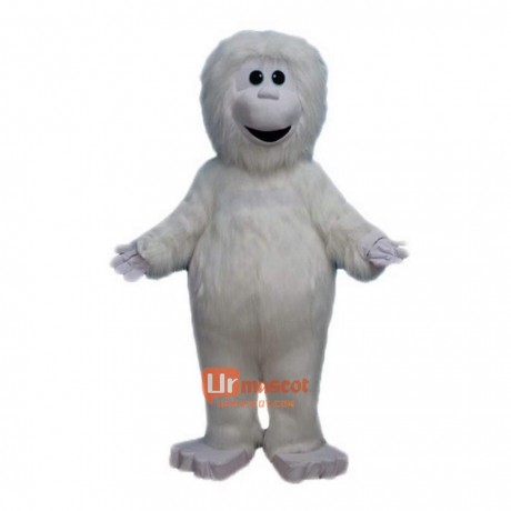 White Snow Strange Cartoon Mascot Costume Plush with Mask