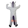 White Unicorn Horse Cartoon Mascot Costume Plush with Mask