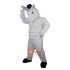 White Unicorn Horse Cartoon Mascot Costume Plush with Mask