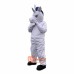 White Unicorn Horse Cartoon Mascot Costume Plush with Mask