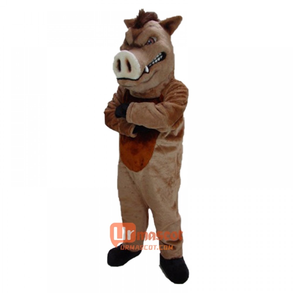 Wild Boar Cartoon Costume Mascot