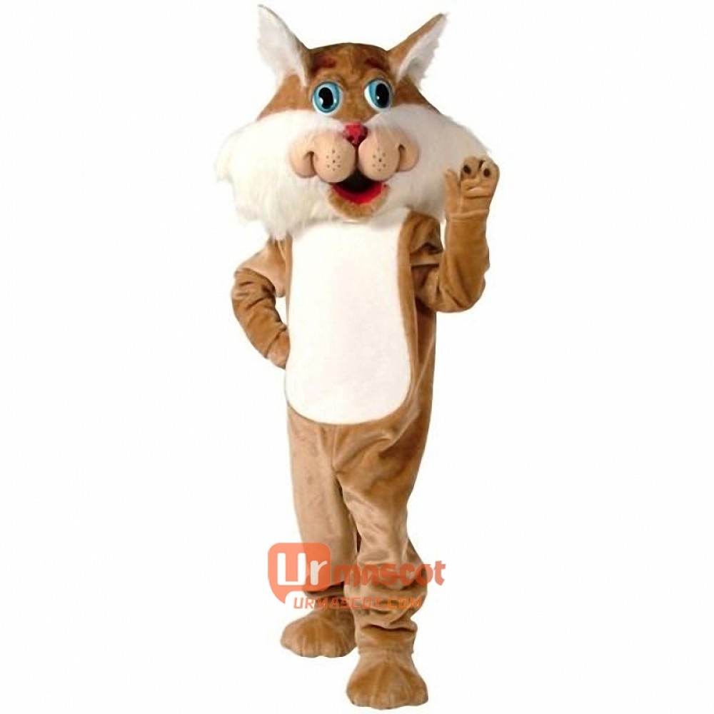Wirey Wild Cat Cartoon Mascot Costume