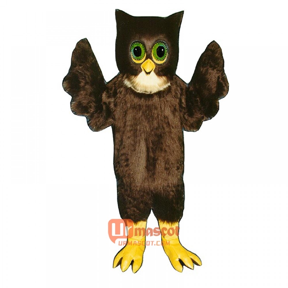 Wise Owl Cartoon Costume Mascot