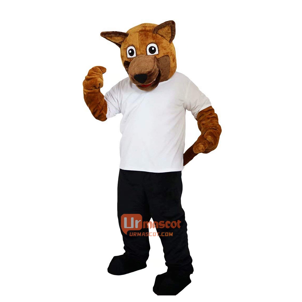 Wolfhound Wolf Dog Shepherd Dog Cartoon Mascot Costume Plush with Mask