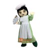 Woman Cook Cartoon Mascot Costume Plush with Mask