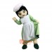 Woman Cook Cartoon Mascot Costume Plush with Mask