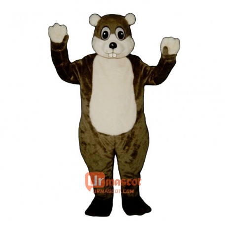 Woodchuck Cartoon Costume Mascot