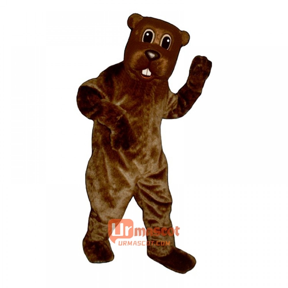 Woody Beaver Cartoon Costume Mascot