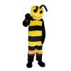 yellow bee Cartoon Mascot Costume Plush with Mask