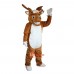 Yellow Brown Elk Moose Wapiti Cartoon Mascot Costume Plush with Mask