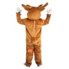 Yellow Brown Elk Moose Wapiti Cartoon Mascot Costume Plush with Mask