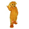 Yellow Dog Cartoon Mascot Costume Plush with Mask