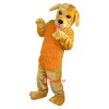Yellow Dog Cartoon Mascot Costume Plush with Mask