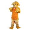 Yellow Dog Cartoon Mascot Costume Plush with Mask