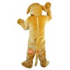 Yellow Dog Cartoon Mascot Costume Plush with Mask