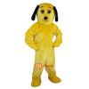 Yellow Dog Cartoon Mascot Costume Plush with Mask