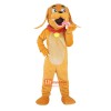 Yellow Dog Cartoon Mascot Costume Plush with Mask