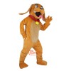 Yellow Dog Cartoon Mascot Costume Plush with Mask