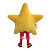 Yellow Five-Pointed Star Cartoon Mascot Costume Plush with Mask