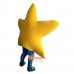 Yellow Five-Pointed Star Cartoon Mascot Costume Plush with Mask