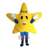 Yellow Five-Pointed Star Cartoon Mascot Costume Plush with Mask