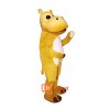 Yellow Hippo Cartoon Costume Mascot