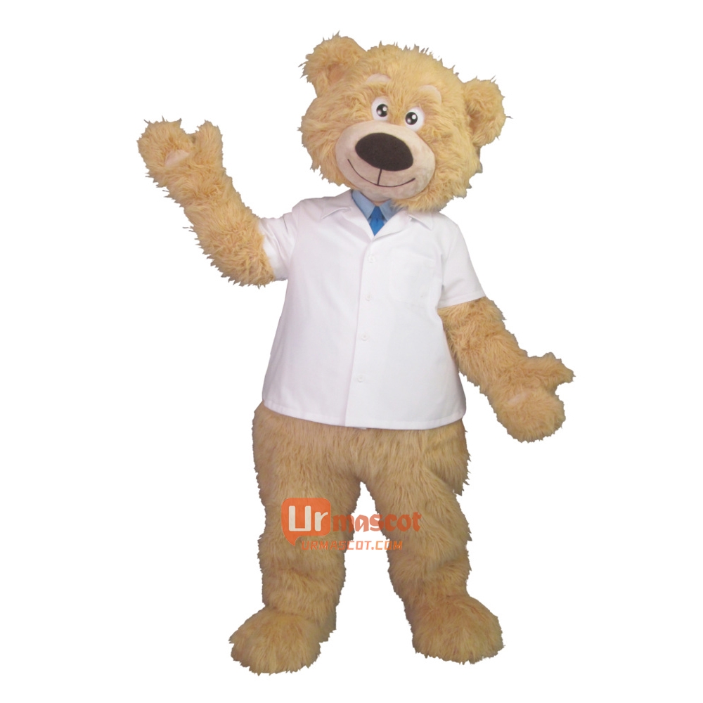 Yellow Plush Bear Custom Cartoon Mascot Costume