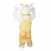 Yellow Rabbit Bunny Hare Cartoon Mascot Costume Plush with Mask